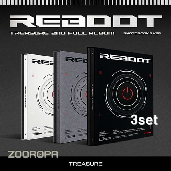 [미개봉/3종세트] 트레저 TREASURE REBOOT 2ND FULL ALBUM PHOTOBOOK VER.