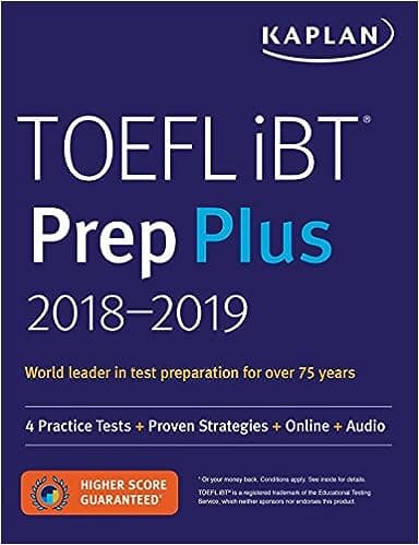 TOEFL iBT Prep Plus 2018-2019