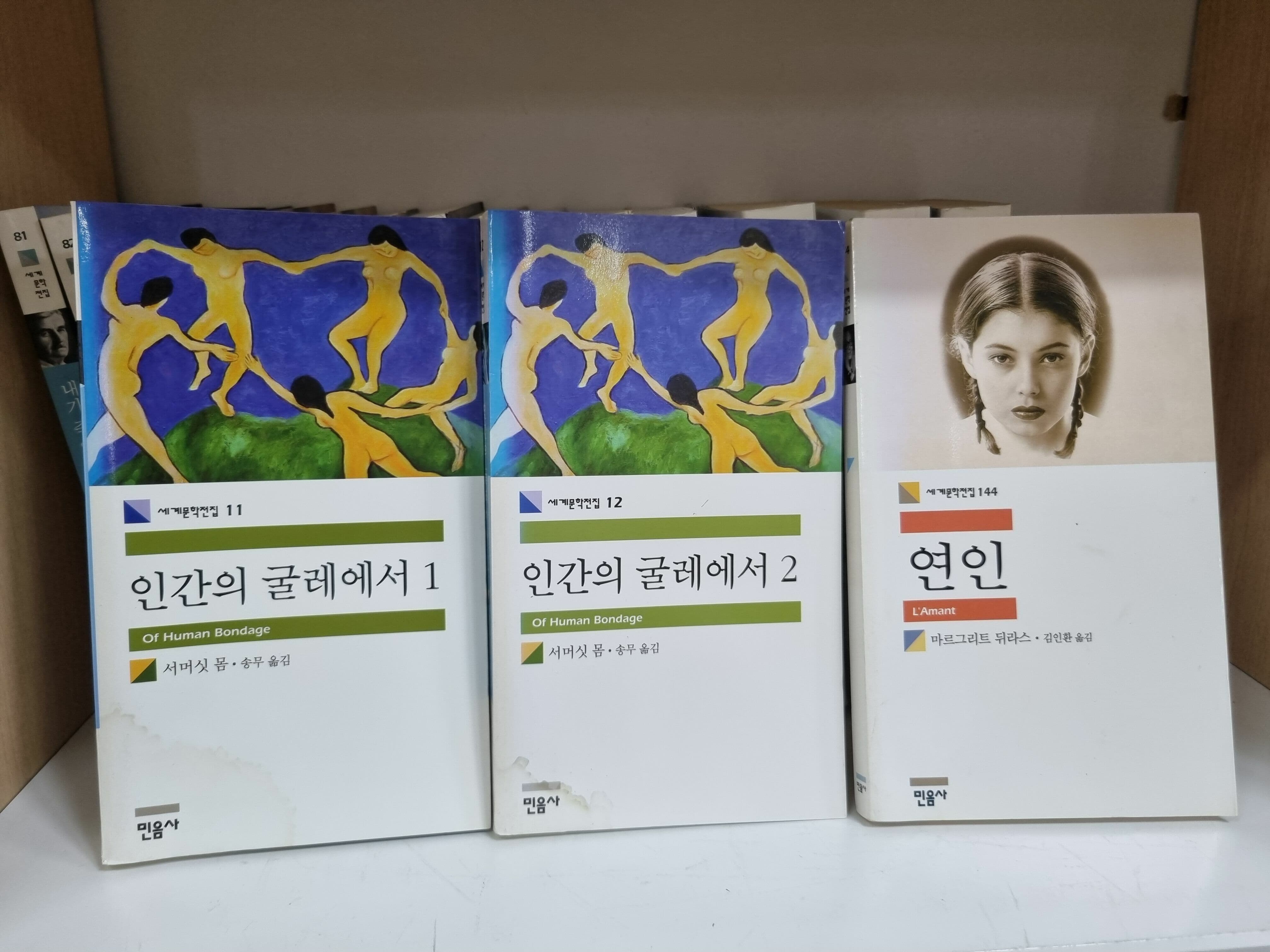 [중고] 민음사 세계문학전집 35권 세트 + 서비스책3권 -- 상세사진 올림 [하급, 물젖었다 마른 흔적] 꼭 설명을 읽어주세요