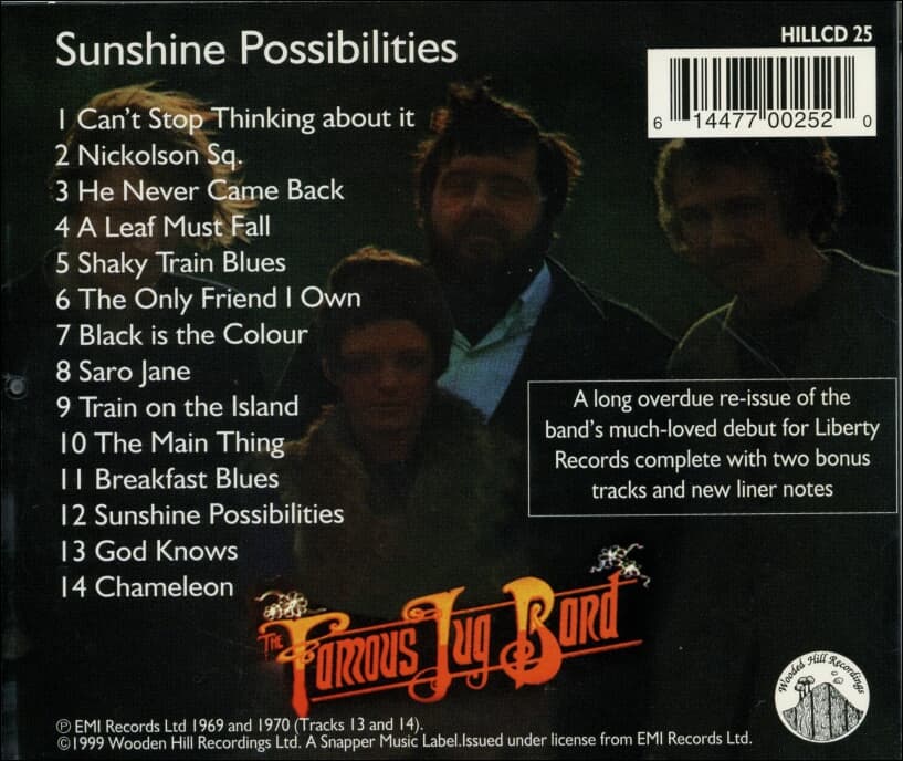 페이머스 저그 밴드 (Famous Jug Band) - Sunshine Possibilities(UK발매)