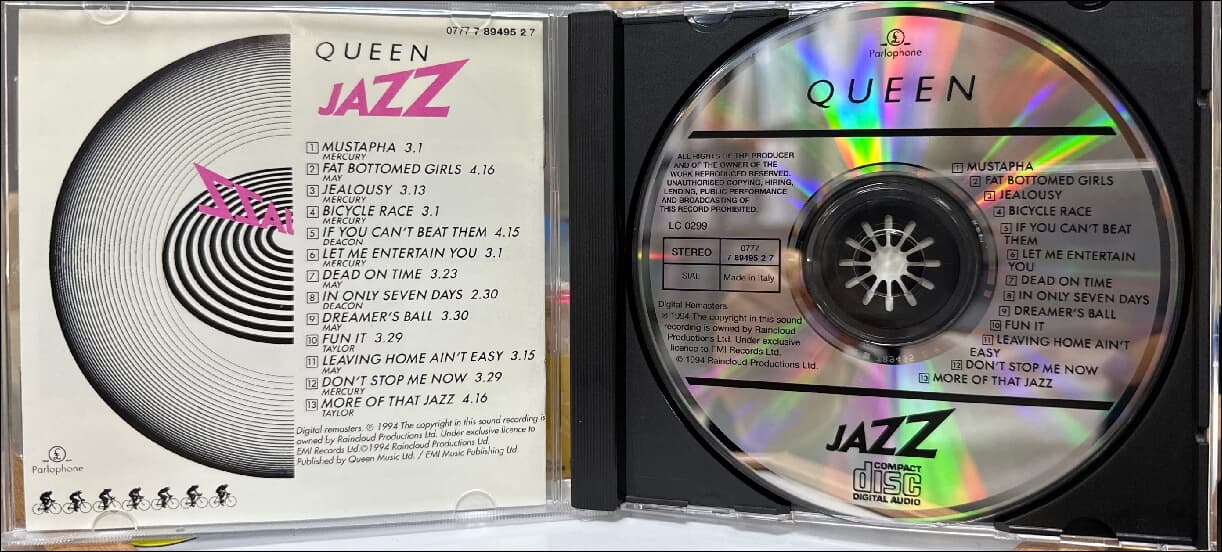 퀸 (Queen) -  Jazz (Italy발매)