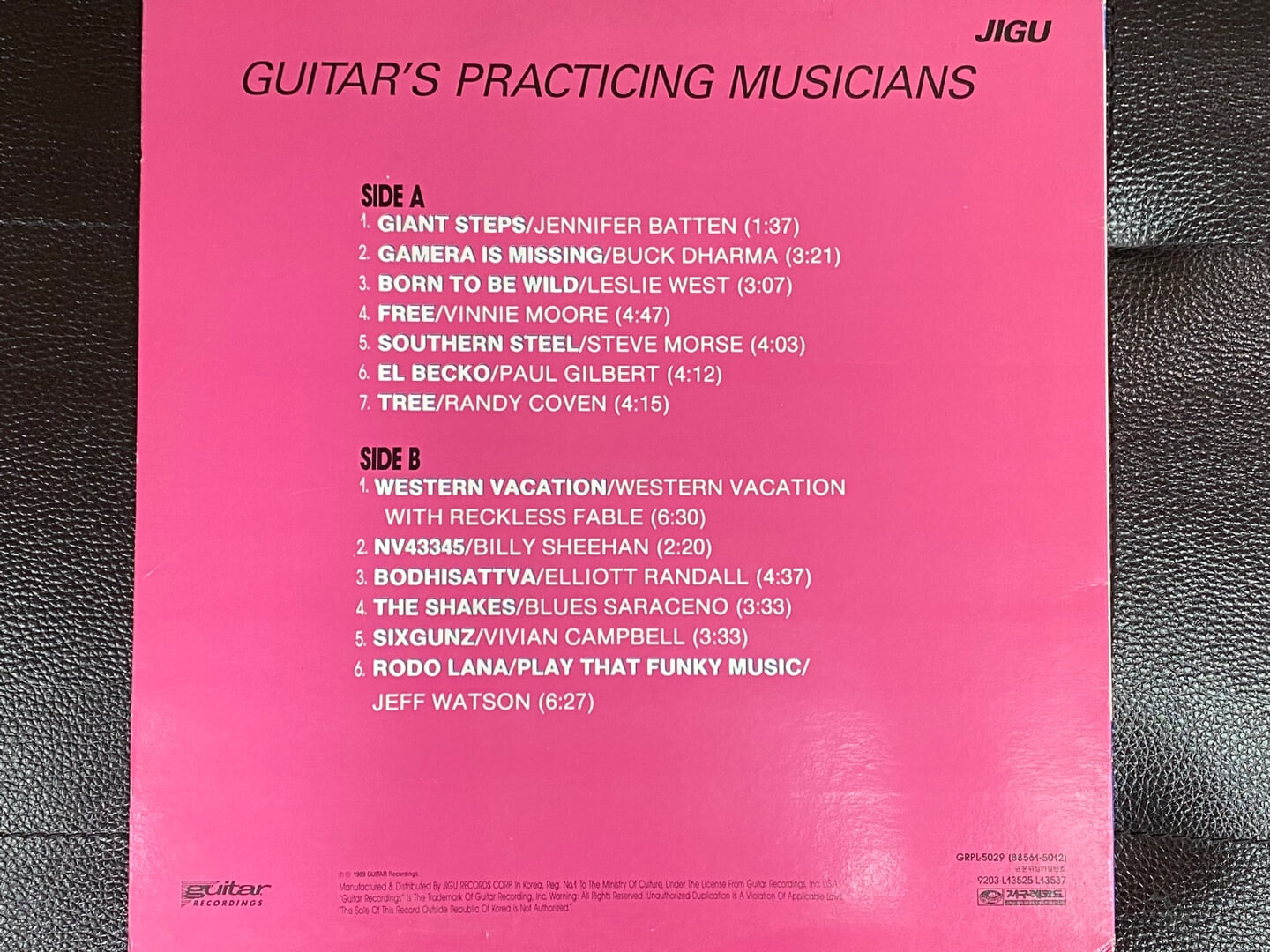 [LP] 제니퍼 배튼(V.A) - Jennifer Batten - Guitar's Practicing Musicians LP [지구-라이센스반]