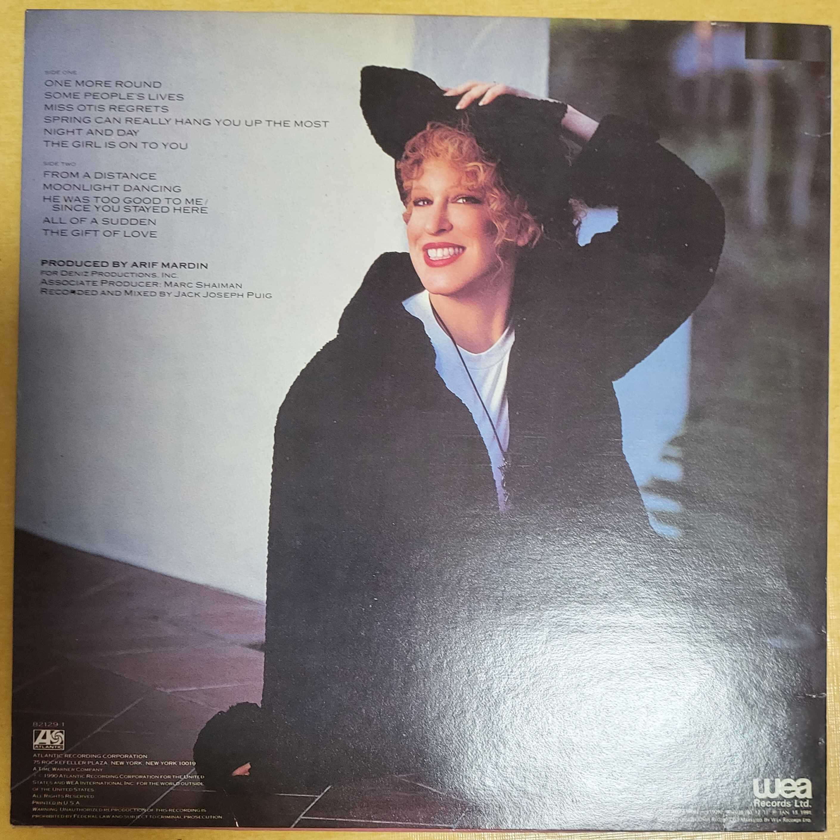 [개봉] 베트 미들러 (Bette Midler) - Some People's Lives (LP) 