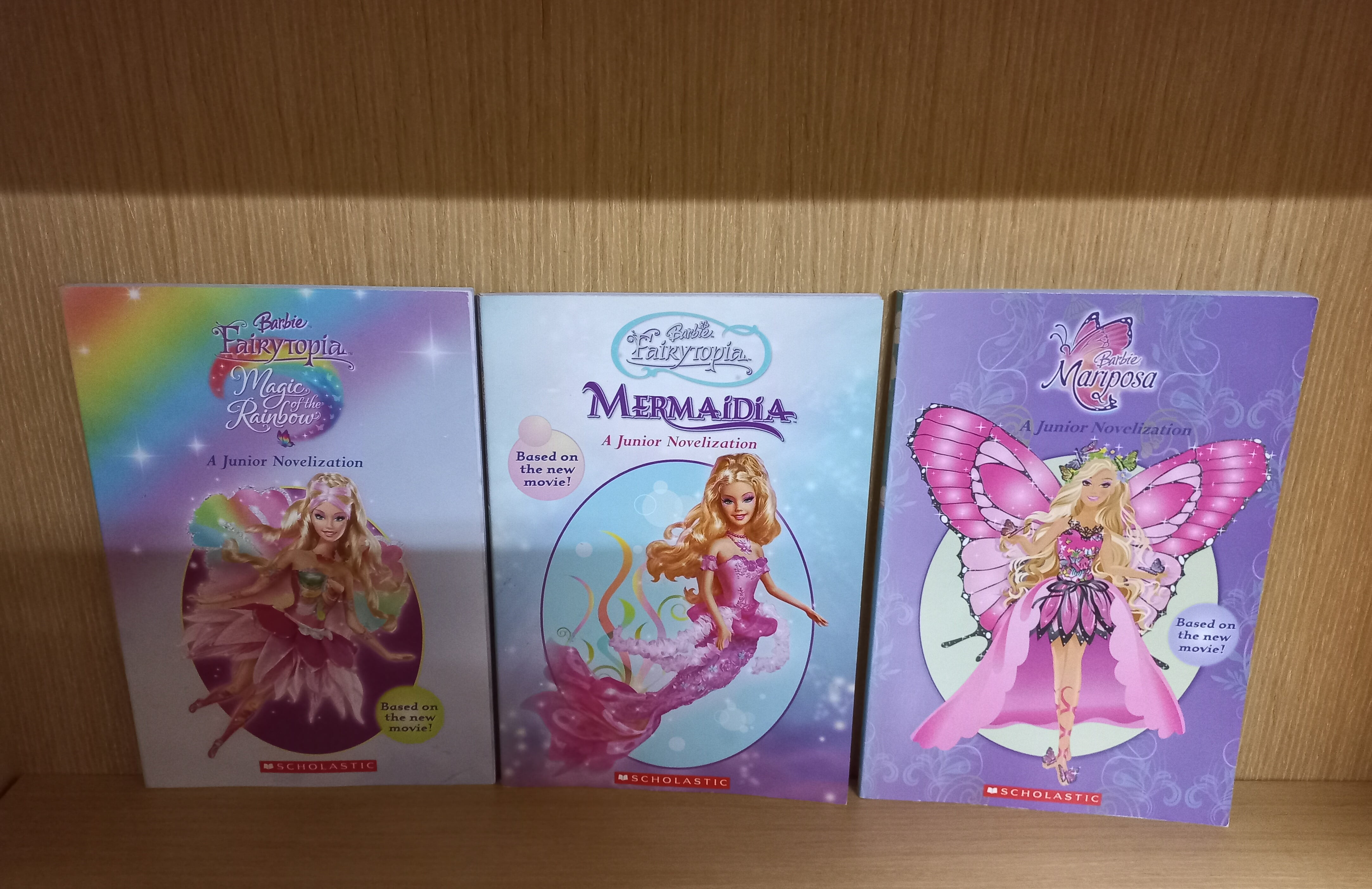 barbie (바비) 3권세트 (barbie mariposa,mermaidia,magic of the rainbow)