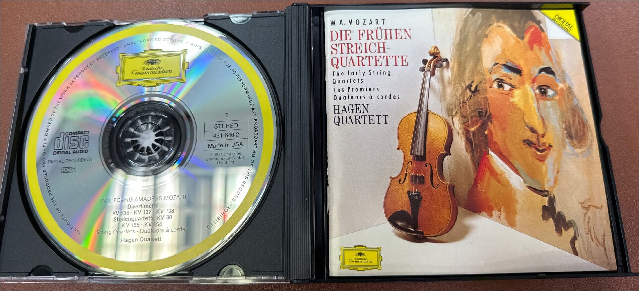 Mozart : Die Fruhen Streichquartette (초기 현악 4중주) - 하겐 사중주단 (Hagen Quartett) (3CD) (US발매)