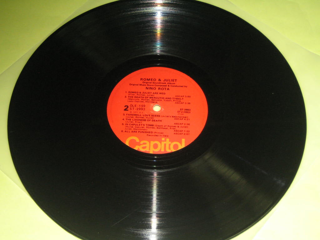 Nino Rota - Romeo & Juliet ORIGINAL SOUNDTRACK RECORDING ,,, LP음반