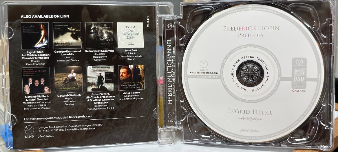 쇼팽 (Frederic Chopin): 24개의 전주곡 Op.28 - 플리터 (Ingrid Fliter)(SACD)(EU발매)