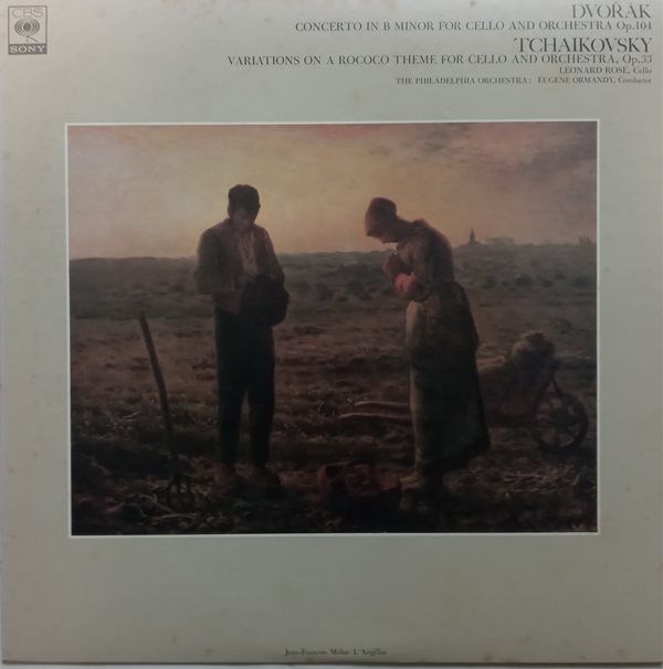LP(수입) 드보르작: 첼로 협주곡, 차이코프스키: 로코코 변주곡 - 레너드 로즈 / 유진 오먼디