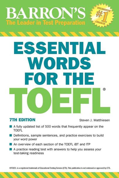 ESSENTIAL WORDS FOR THE TOEFL Test of English as a Foreign Language 7TH EDITION