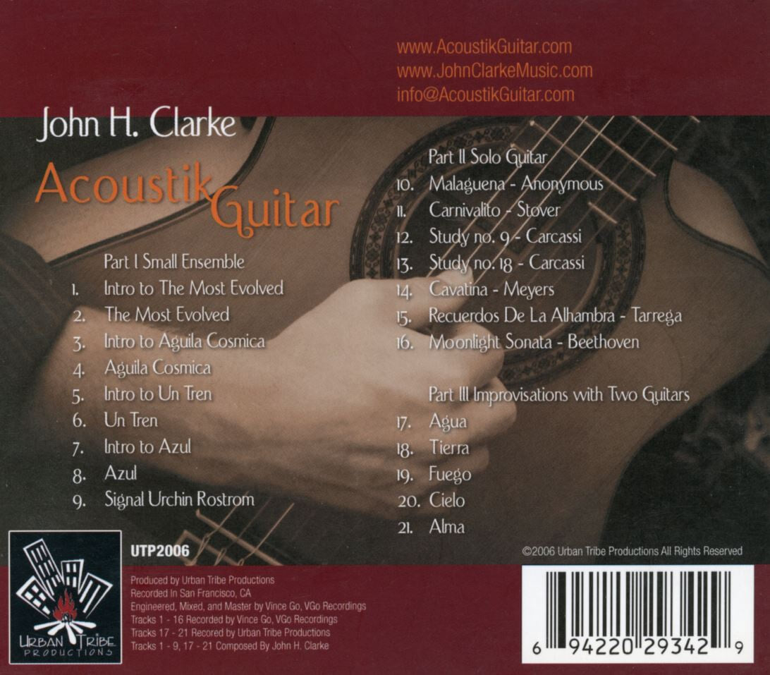 존 에이치 클라크 - John H. Clarke - Akoustik Guitar [디지팩] [U.S발매]