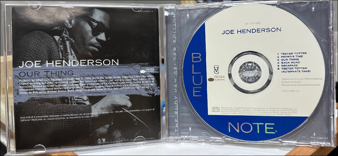조 헨더슨 (Joe Henderson) - Our Thing (RVG Edition) (EU발매)