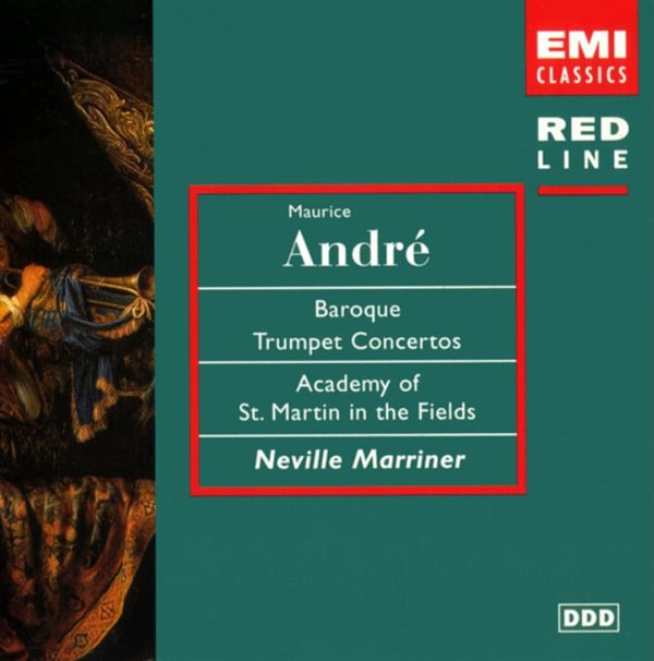 모리스 안드레 (Maurice Andre) : Baroque Trumpet Concertos -  마리너 (Neville Marriner)(유럽발매)