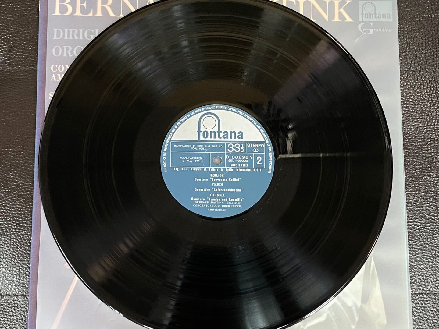 [LP] 베르나르트 하이팅크 - Bernard Haitink - Dirigiert Beruhmte Orchesterwerke Der Romantik LP [성음-라이센스반]