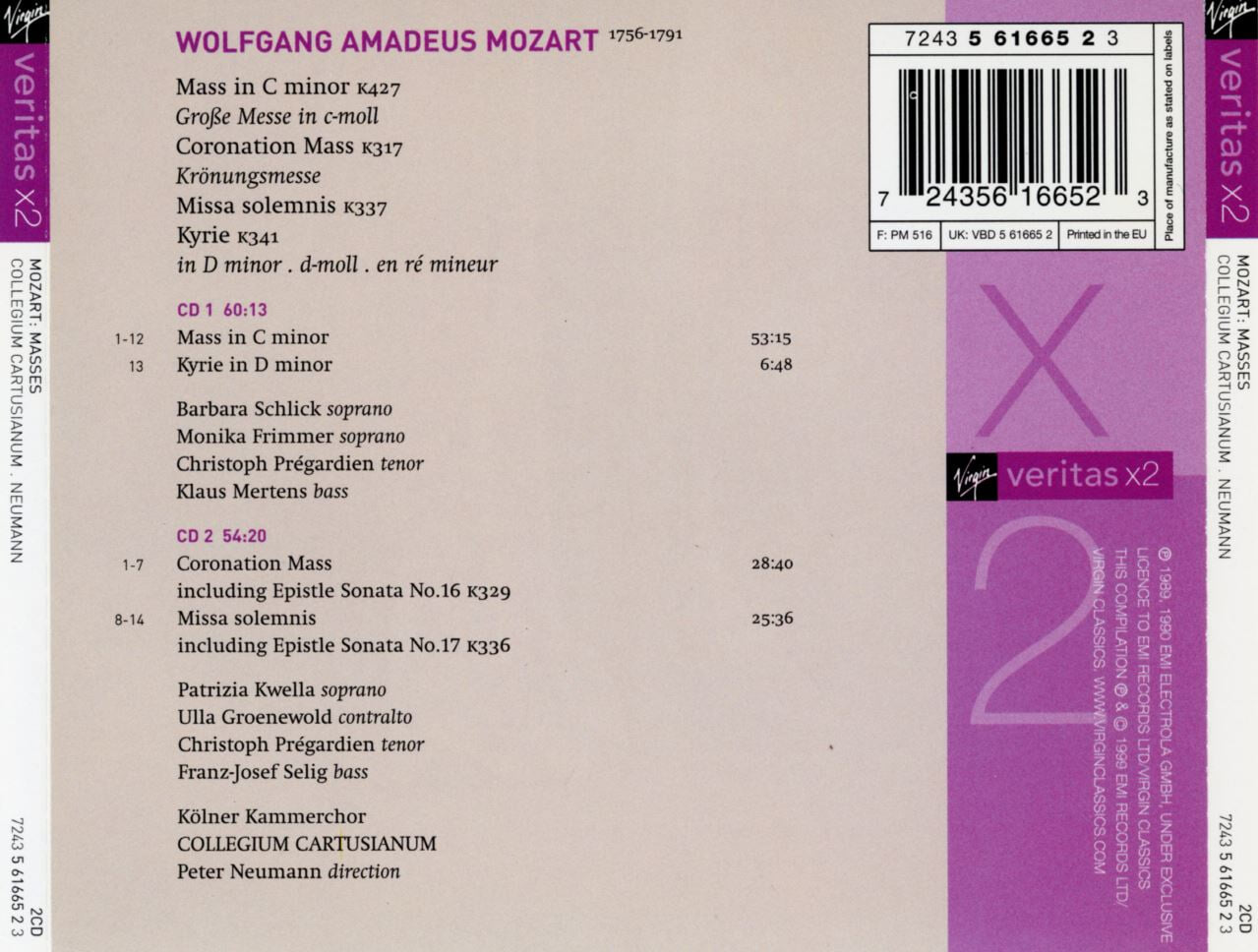 피터 노이만 - Peter Neumann - Mozart Masses 2Cds [E.U발매]