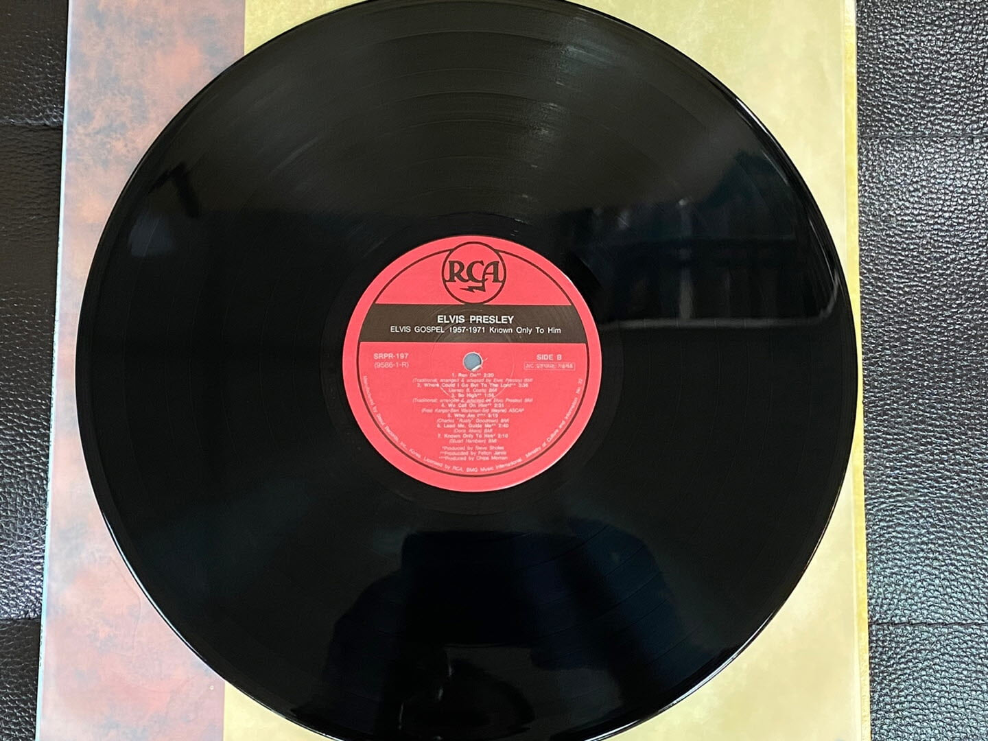 [LP] 엘비스 프레슬리 - Elvis Presley -  Elvis Gospel 1957-1971 Known Only To Him LP [서울-라이센스반]