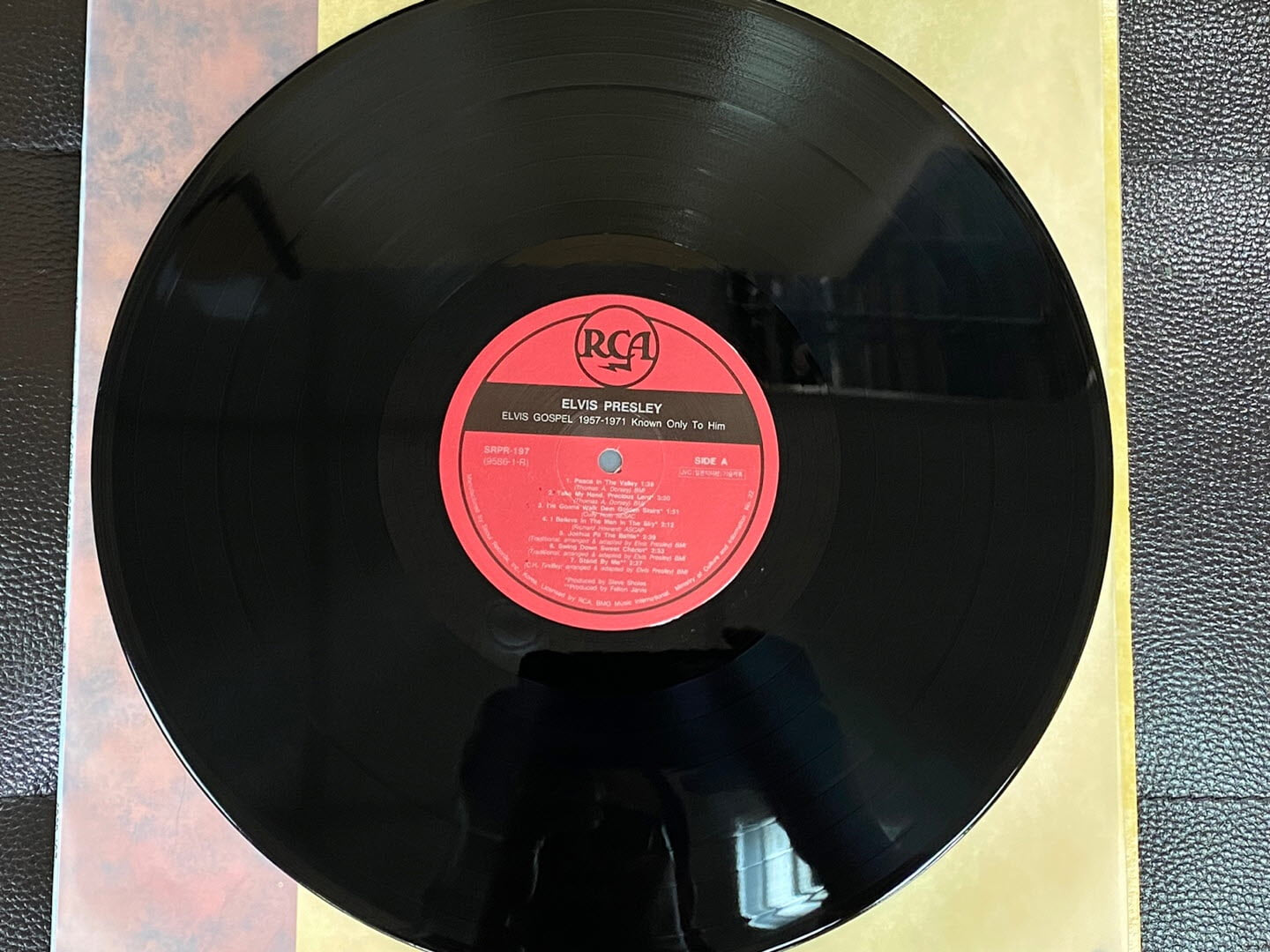 [LP] 엘비스 프레슬리 - Elvis Presley -  Elvis Gospel 1957-1971 Known Only To Him LP [서울-라이센스반]