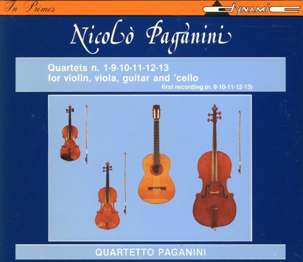 파가니니 콰르텟 - Quartetto Paganini - Paganini Quartets N.1-9-10-11-12-13 For Violin.. 2Cds [이태리발매]