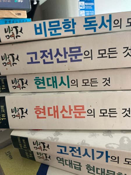 모든 것 6종(비문학독서,고전산문,고전시가,현대시,현대산문,역대급현대문학, 2015년용/이미지-실사진