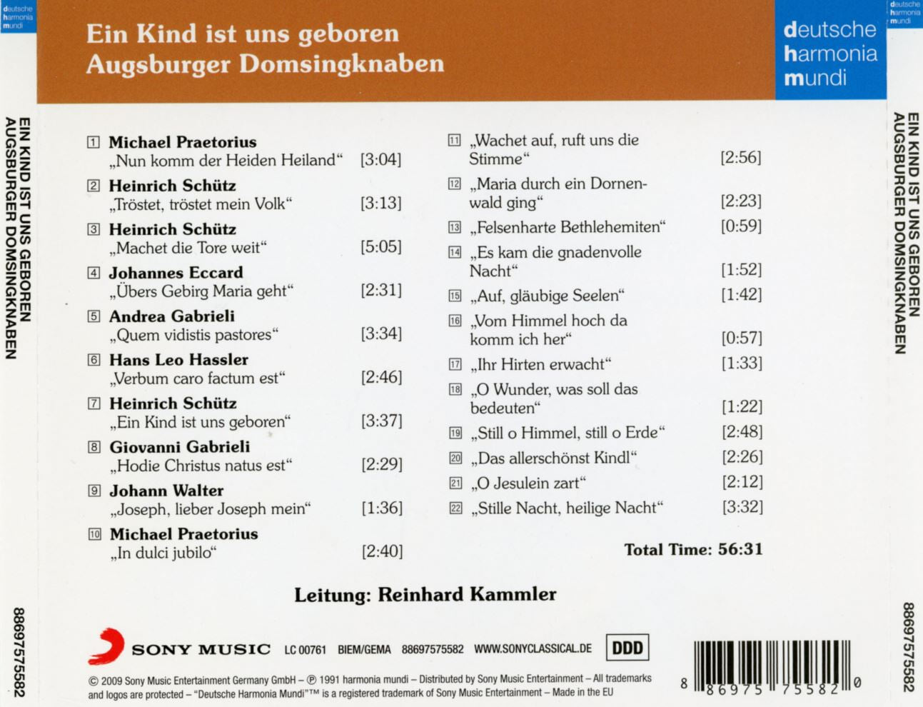 라인하르트 카믈러 - Reinhard Kammler - Ein Kind Ist Uns Geboren [E.U발매]