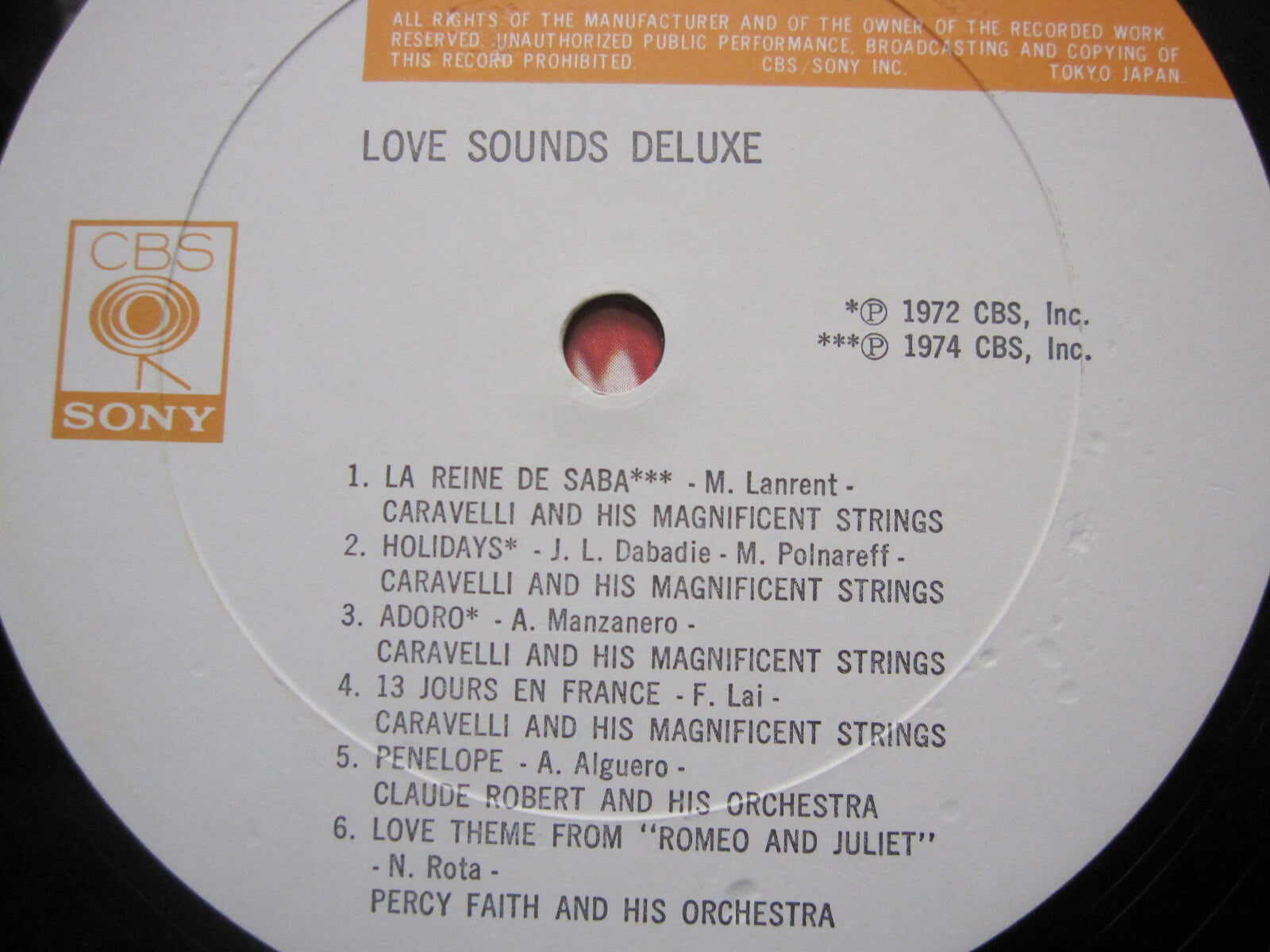 LP(수입) Love Sounds Deluxe - 카라벨리 / 퍼시 훼이스 / 피터 네로 외(GF 2LP)