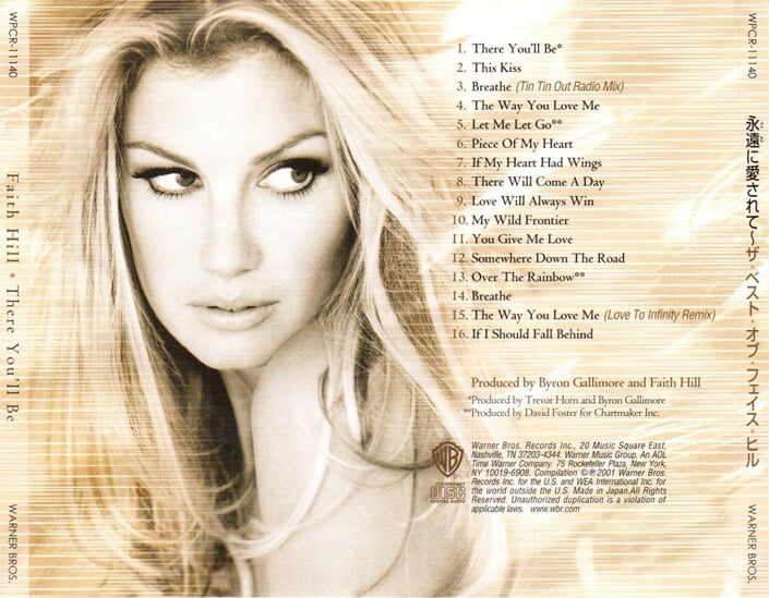 [일본반] Faith Hill - There You'll Be