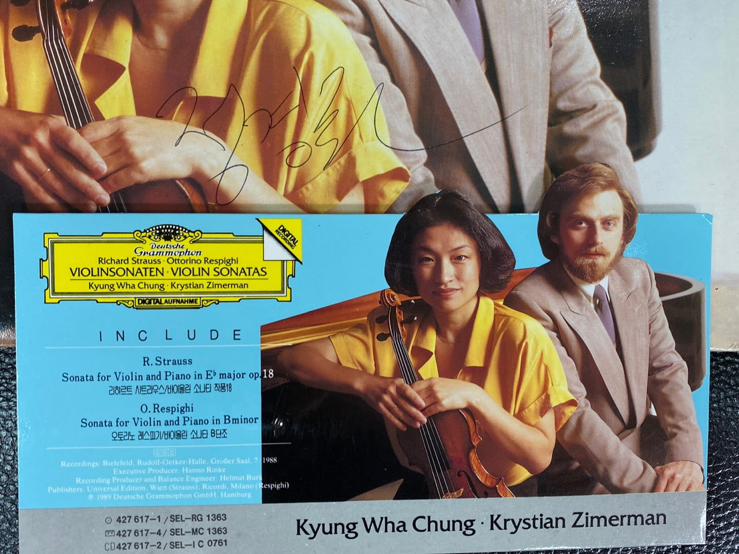 [LP] 정경화,짐머만 - Kyung-Wha Chung,Zimerman - R. Strauss Violin Sonatas LP [정경화님싸인LP] [성음-라이센스반]