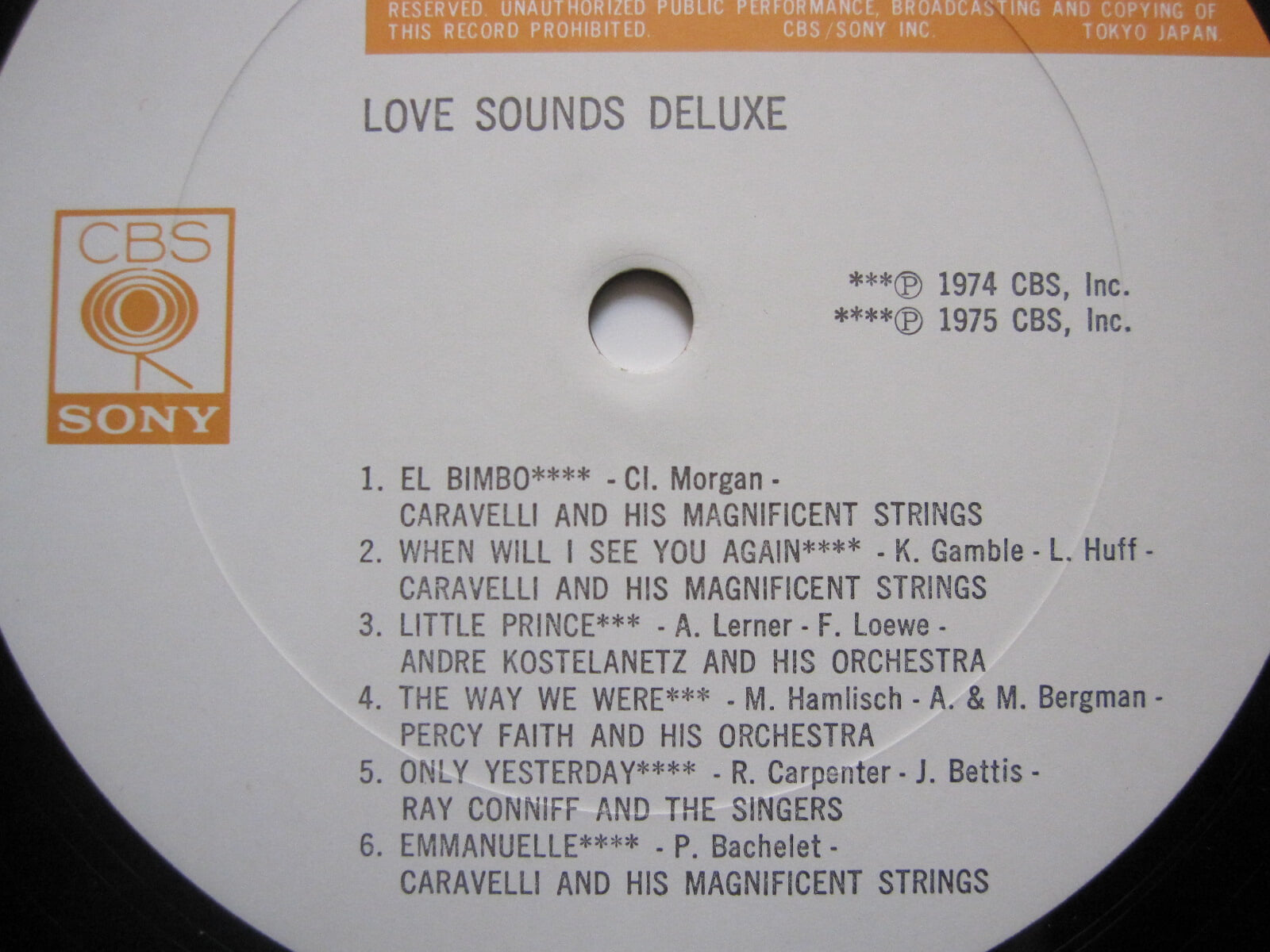 LP(수입) Love Sounds Deluxe - 카라벨리 / 퍼시 훼이스 / 피터 네로 외(GF 2LP)