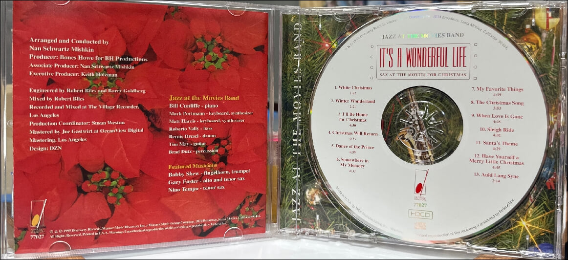 재즈 앳 더 무비스 밴드 (Jazz at the Movies Band) - It's A Wonderful Life (US발매)HDCD