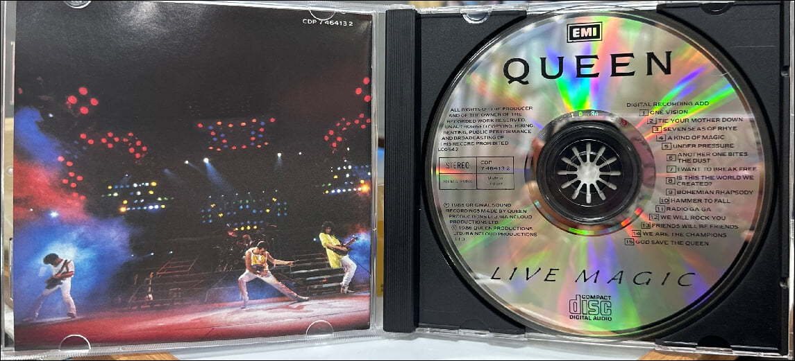 퀸 (Queen) - Live Magic  (1986년 EU발매)