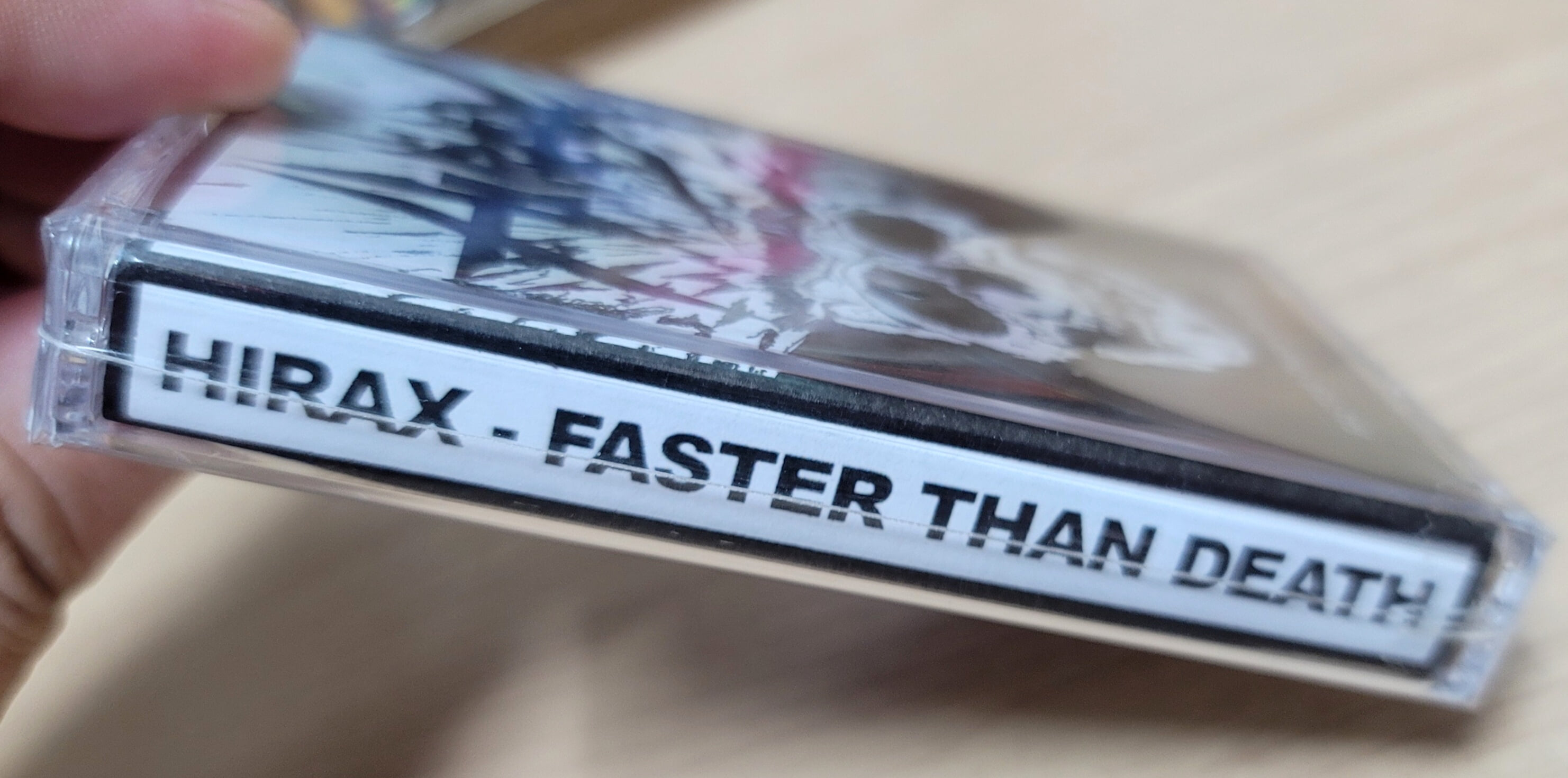 (한정반 미사용 수입 신품 카세트테이프) Hirax - Faster than Death