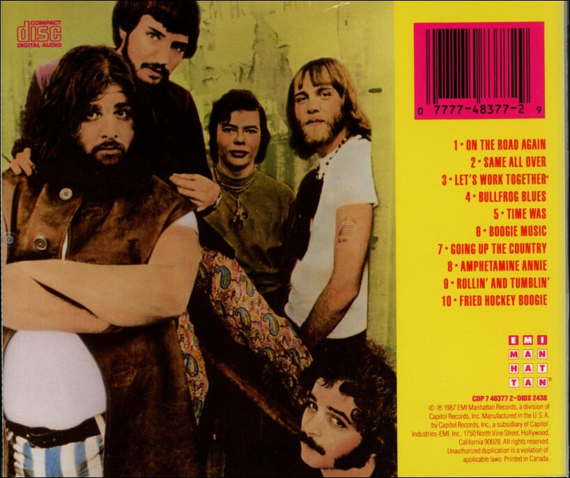 캔드 히트 (Canned Heat) - The Best Of Canned Heat (Canada발매)