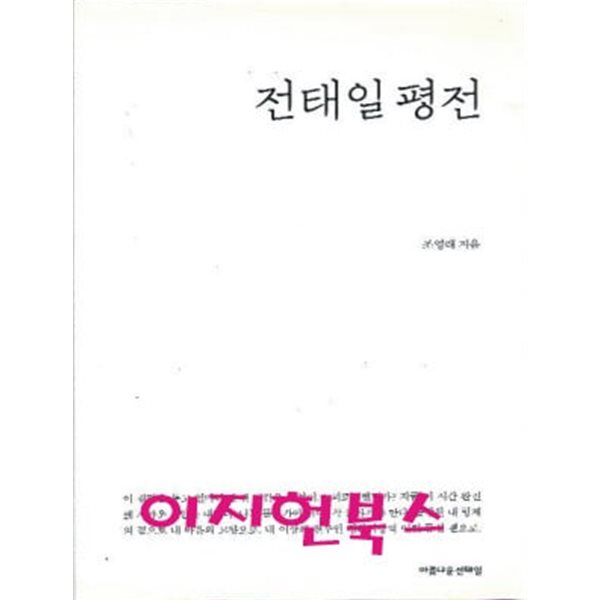 전태일 평전 : 조영래 지음