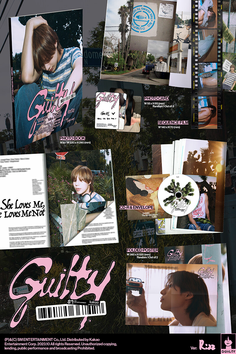 [미개봉] 태민 (Taemin) / Guilty (4th Mini Album) (Photobook Ver.) (Guilty/Rizz Ver. 랜덤 발송)
