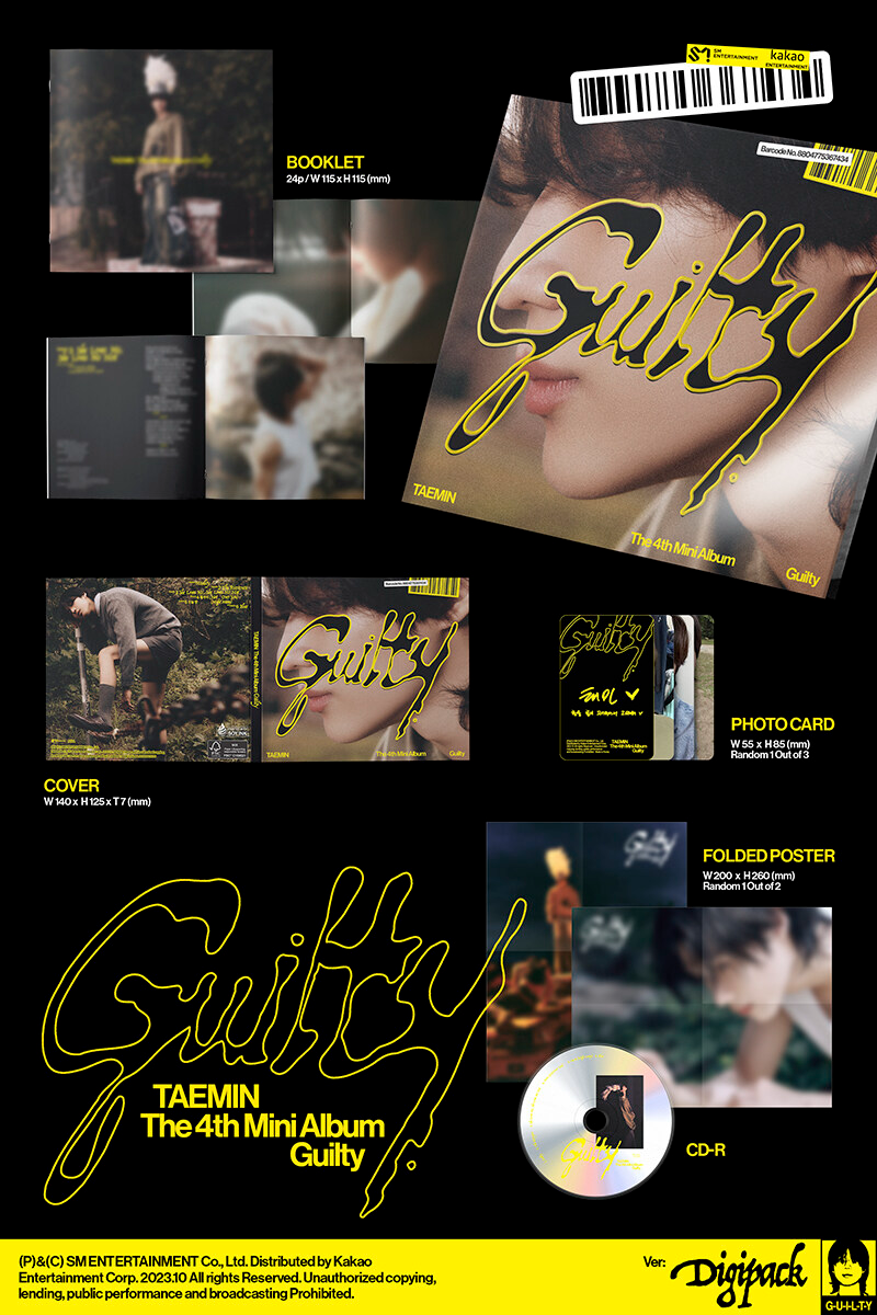 [미개봉] 태민 (Taemin) / Guilty (4th Mini Album) (Digipack Ve)