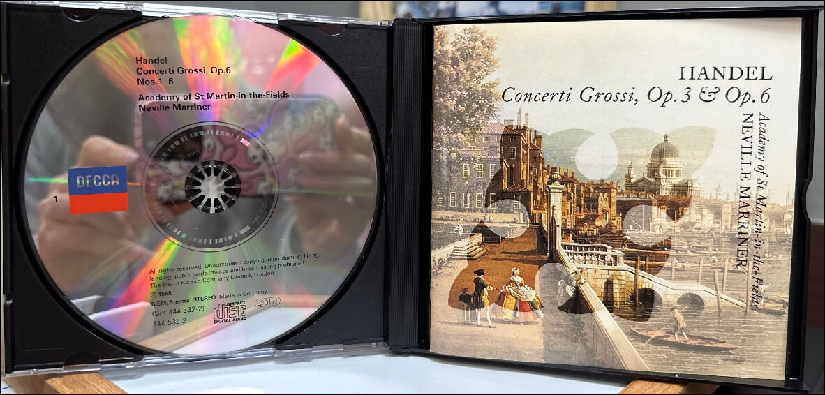 Handel : Concerti Grossi, Op. 3 & Op. 6 (12개의 콘체르토 그로소, 6개의 콘체르토 그로소) - 마리너 (Neville Marriner)(3CD) (독일발매)