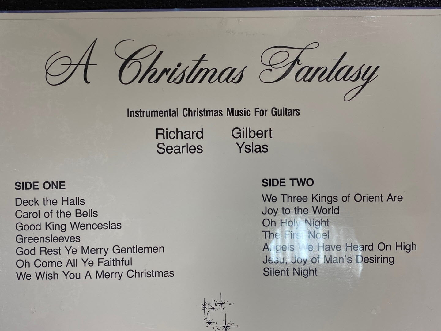 [LP] 리차드 시얼스,길버트 이슬라스 - Richard Searles & Gilbert Yslas - A Christmas Fantasy LP [미개봉] [U.S반]