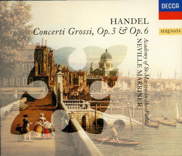 Handel : Concerti Grossi, Op. 3 &amp; Op. 6 (12개의 콘체르토 그로소, 6개의 콘체르토 그로소) - 마리너 (Neville Marriner)(3CD) (독일발매)