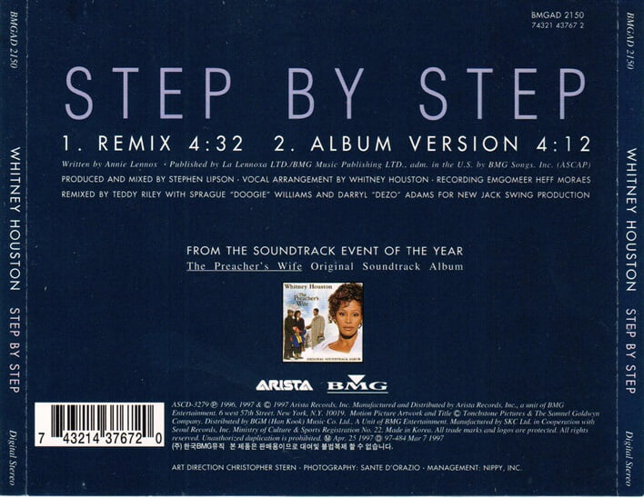 Whitney Houston - Step By Step (Single CD)