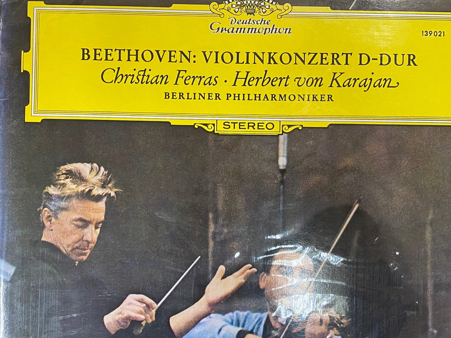 [LP] 페라스,카라얀 - Christian Ferras,Karajan - Beethoven Violin Concerto in D LP [미개봉] [성음-라이센스반]