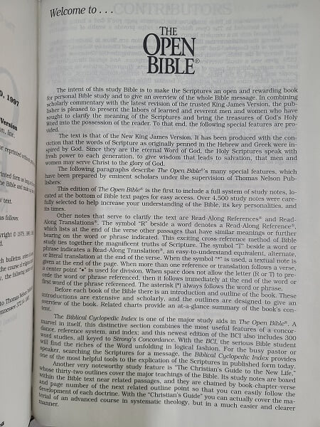 Holy Bible : The Open Bible,  King James Version