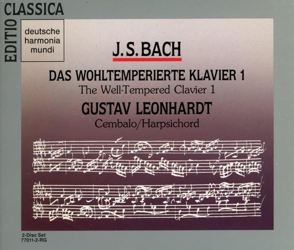 Bach :  평균율 클라비어곡집 (The Well-Tempered Clavier I) - 레온하르트 (Gustav Leonhardt)(2CD)(US발매)