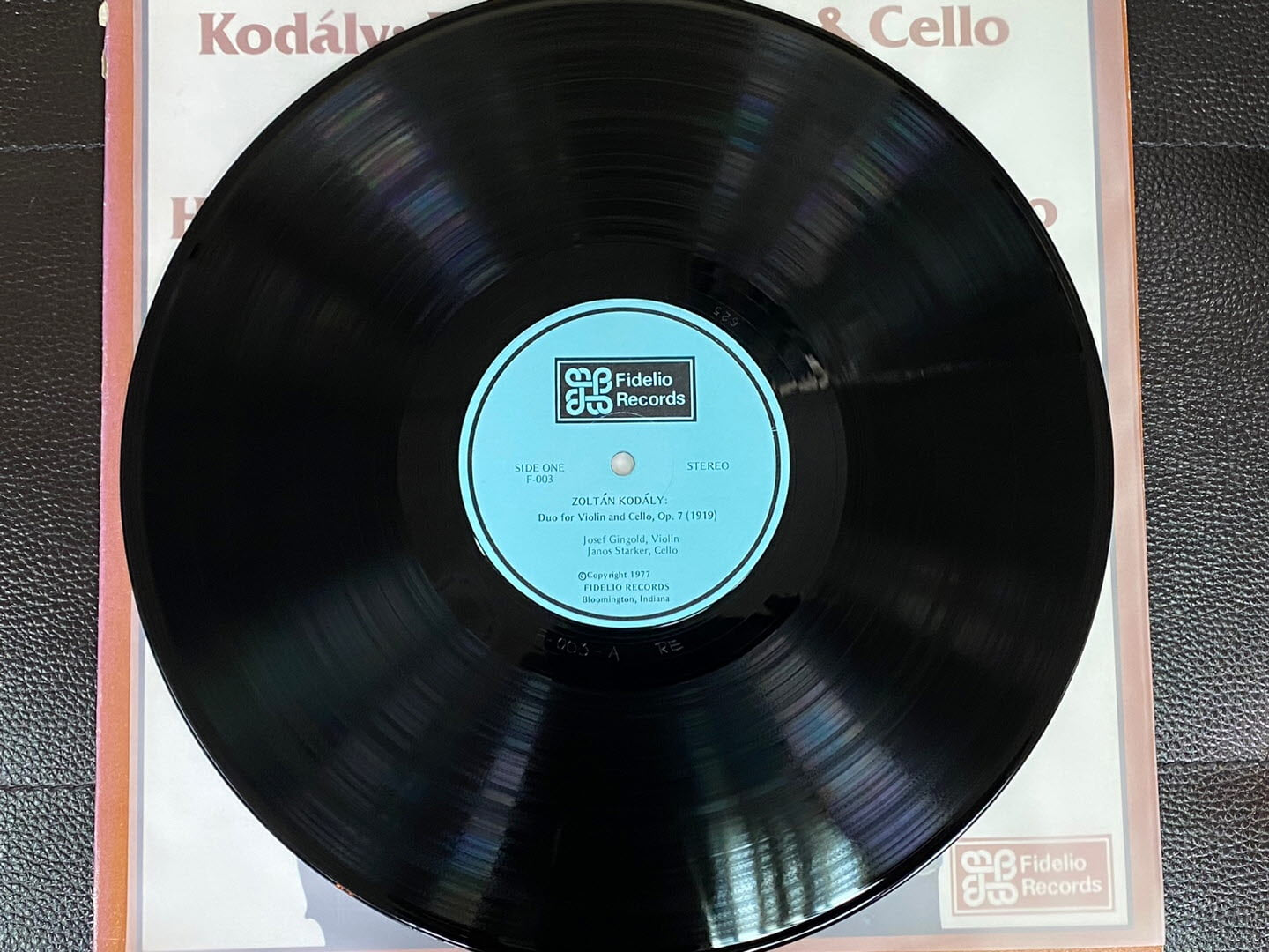 [LP] 야노스 슈타커,요세프 긴골드,메나헴 프레슬러 - Kodaly Duo For Violin & Cello LP [U.S반]