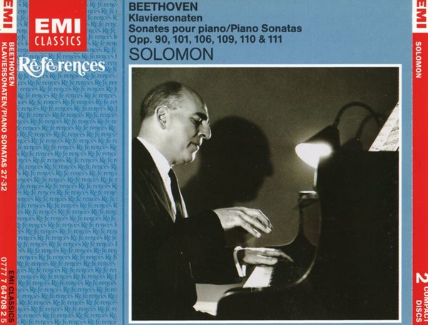 솔로몬 커트너 - Solomon Cutner - Beethoven Klaviersonaten Sonates Piano 27,32  2Cds [홀랜드발매]