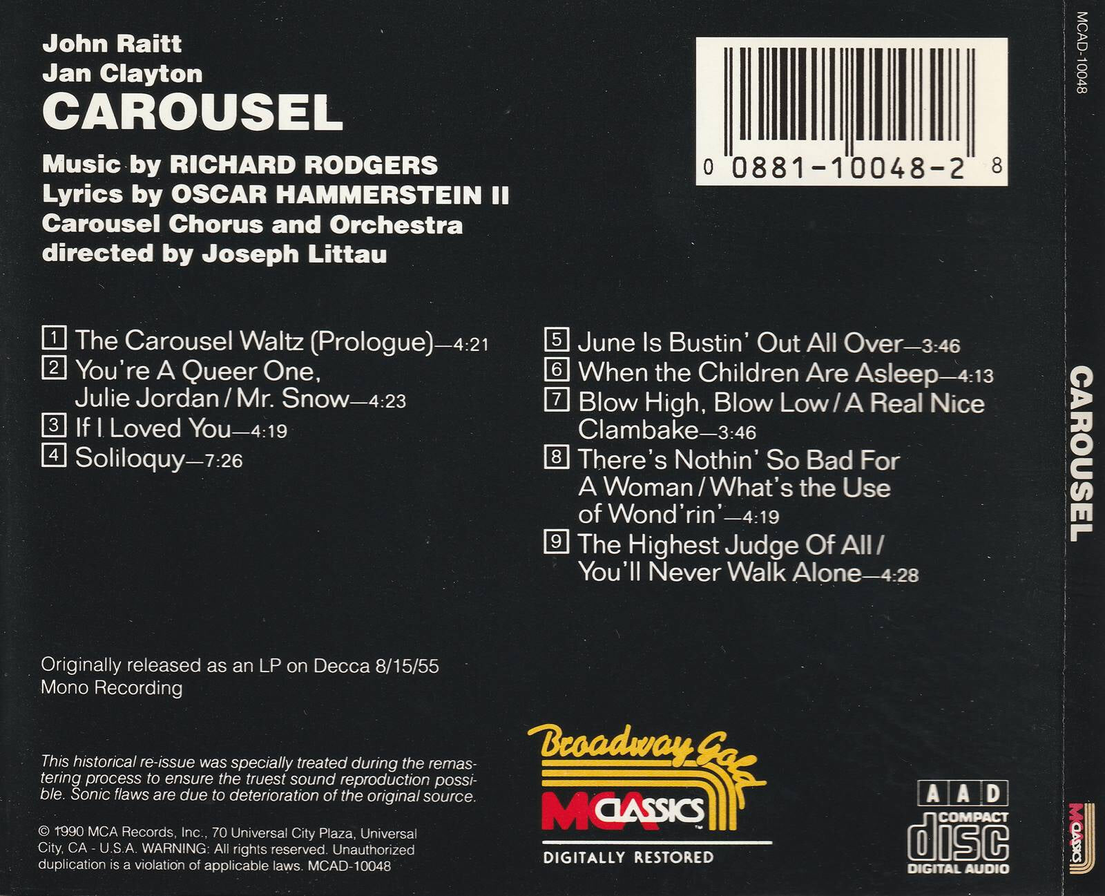 carousel(1945) - original cast album