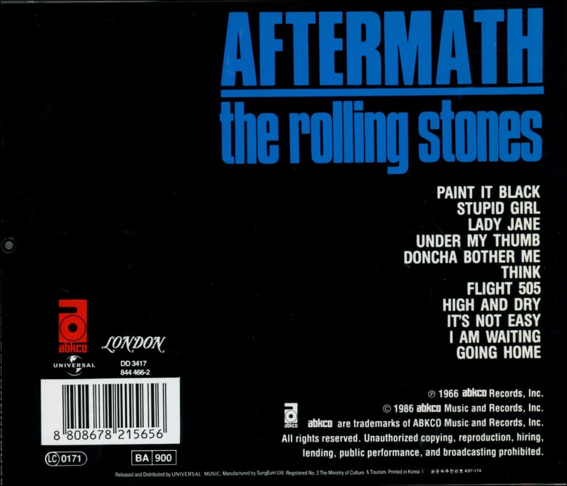 롤링 스톤스 (The Rolling Stones) - AfterMath