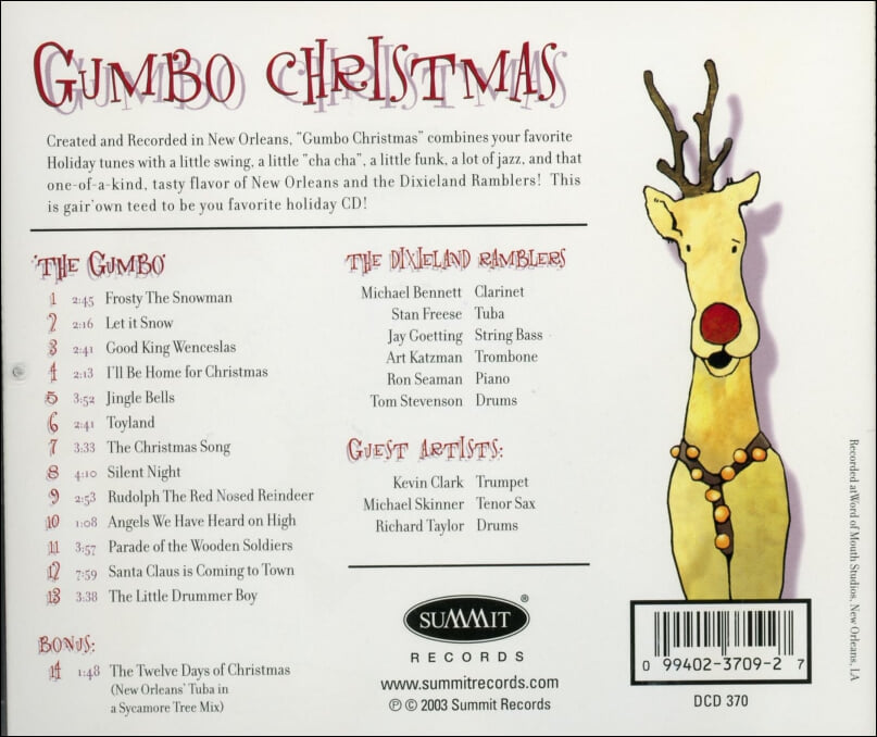 딕시랜드 램블러스 (Dixieland Ramblers) - Gumbo Christmas(US발매)