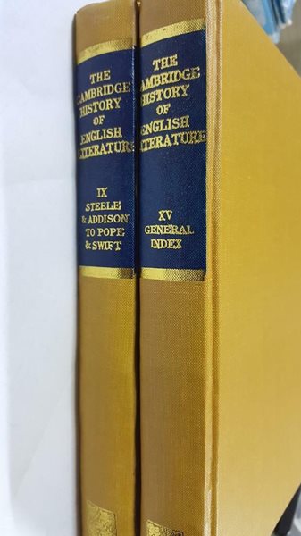 THE CAMBRIDGE HISTORY OF ENGLISH LITERATURE : 9. From Steele... 15. General Index /(두권/하단참조)