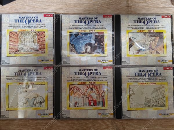 오페라 마스터들 MASTERS OF THE OPERA (VOL.1~VOL.10) -총10장 CD)-/ 희귀 본 1993/LASERLIGHT/ 