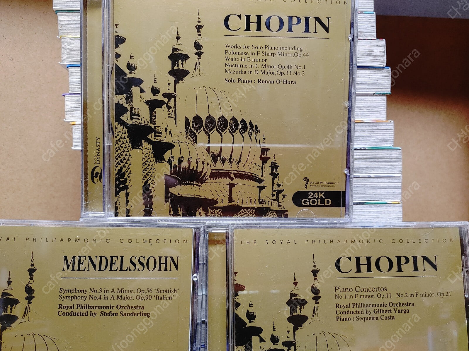 로열 필하모닉 오케스트라 컬렉션 CD- RODRIGO/MAHLER/TCHIKOVSKY/TCHIKOVSKY /CHOPIN/ CHOPIN/MENDELSSOHN/MENDELSSOHN/SCHUBERT/SCHUBERT/(합9개) -희귀본THE ROYAL PHILHARMONIC COLLECTION  (24K GOLD)  사진참