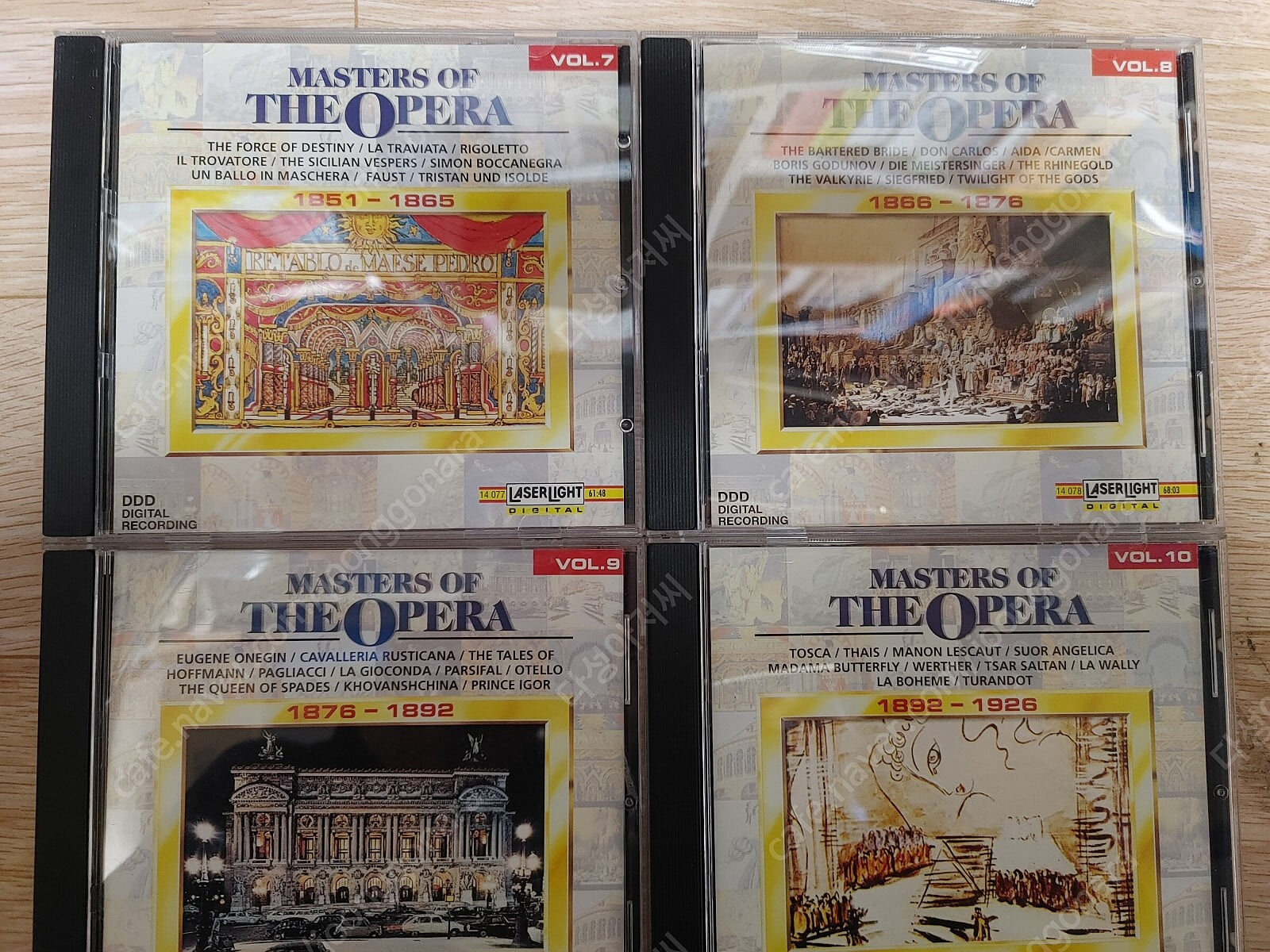 오페라 마스터들 MASTERS OF THE OPERA (VOL.1~VOL.10) -총10장 CD)-/ 희귀 본 1993/LASERLIGHT/ 